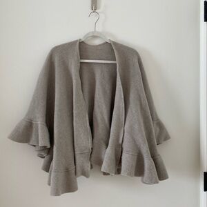 Ruffled Sweater Shawl